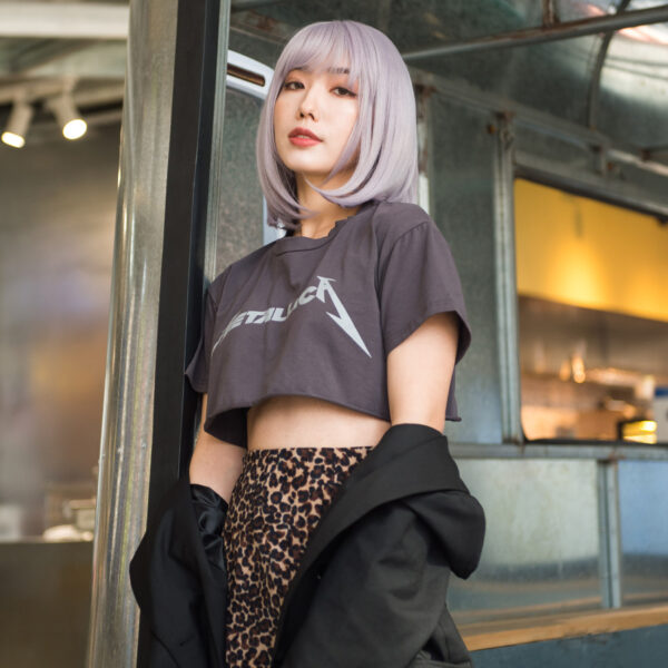 6541  Medium-length straight hair fully machined bangs wig，14 inches natural heat-resistant fiber high temperature silk wig，dyeable and permable bangs synthetic wig #JL01-SUE-16-1B/SUE-16-6H/SUE-16-SLV/PURPLE - Image 3