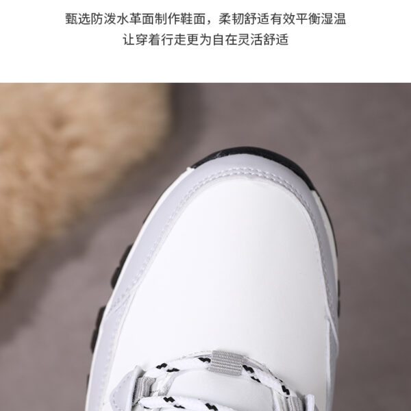 Winter cashmere warm snow boots women's non-slip waterproof thick sole fashion cotton boots #JL07-S913黑色/S913白色 - Image 7