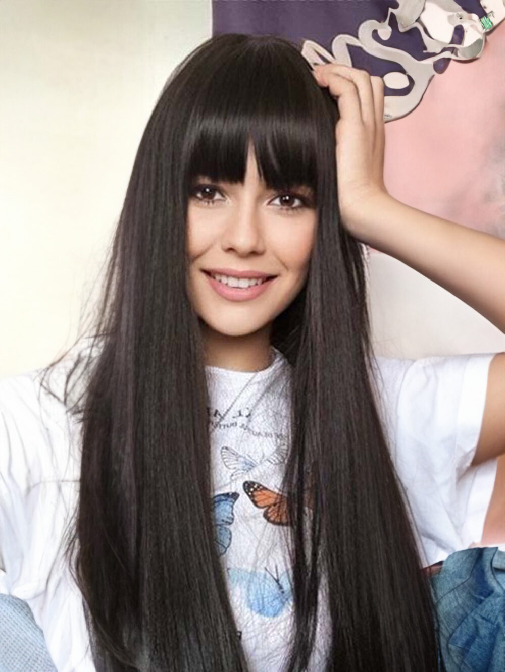 6541  18inch Wig，With Bangs Long Wavy Curly，Lace Scalp Wig #JL01-SUE-13-1B/SUE-13-6H