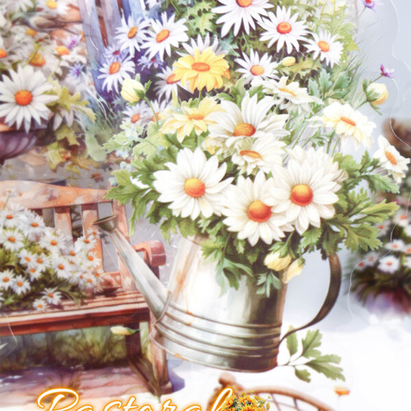 Pastoral Landscape Series with Adhesive Adhe sive Backed Retro art sticker #JL01-JH-TYFG-C/JH-TYFG-M/JH-TYFG-N/JH-TYFG-Z