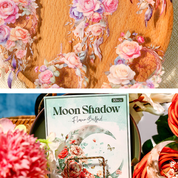 6541  Floral Ballad Series - Adhesive Backed，Retro art sticker #JL01-JH-HJGY-G/JH-HJGY-H/JH-HJGY-L/JH-HJGY-Y - Image 5