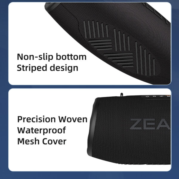 ZEALOT S87 80W Wireless Speakers - Waterproof IPX5, 24H Playtime, Dual Pairing, Portable for Outdoor, Camping, Home Entertainment #JL07-ZEALOT S87 HEI - Image 10