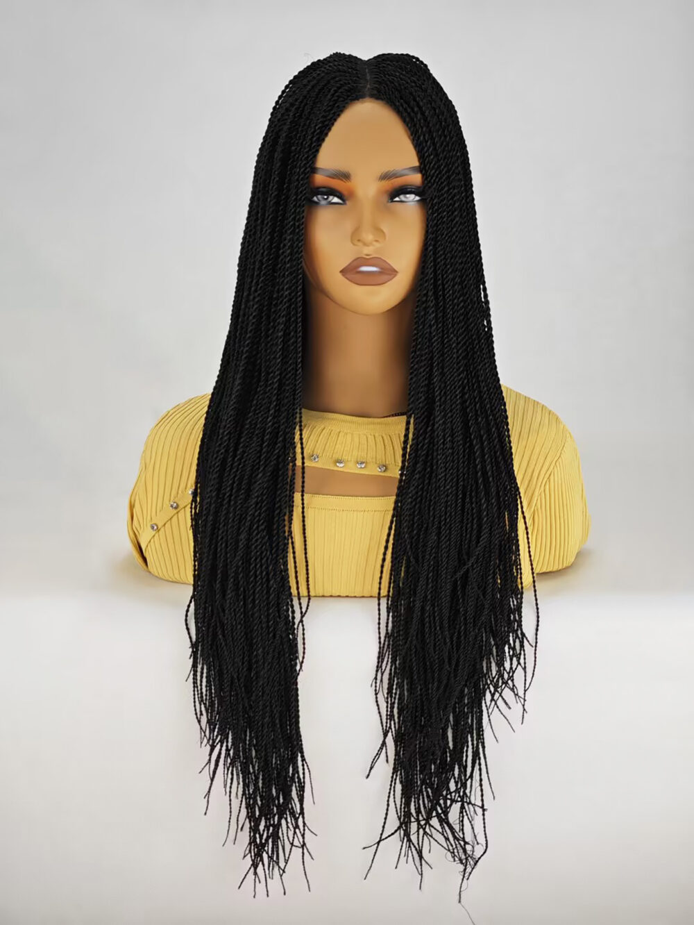 6541  Braid Wig - 28 Inches Synthetic Hand Braided Wig #JL01-539-1/539-1B/539-27/539-613/539-99J - Image 13