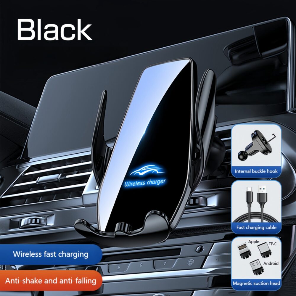 Smart Sensor Wireless Charger - Car phone mount and fast charging solution #JL07-LA000456-02