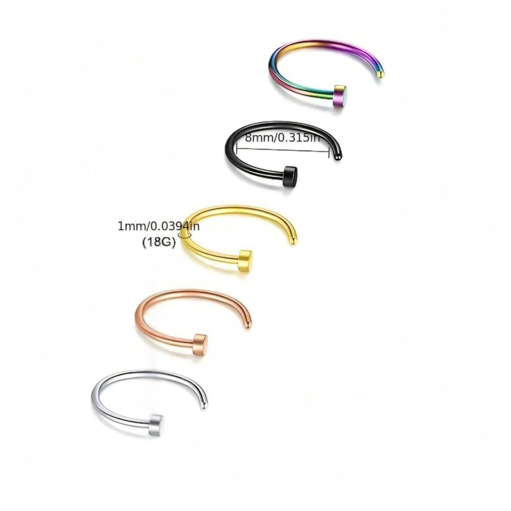 6541  10 new styles of nose studs  JL01-BEGS15 - Image 4