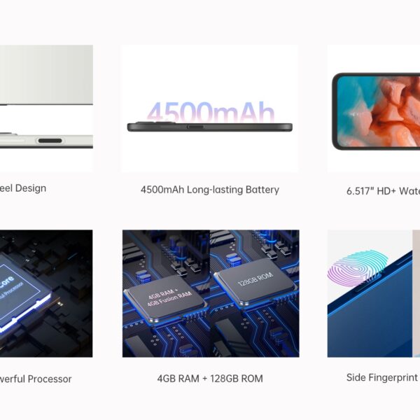 6541  Coolpad CP12 Smartphone，4500mAh Battery, Supports 10W Fast Charging，1600*720 Resolution，Side Fingerprint Sensor + Face Wake #JL07-CP12/CP12S - Image 4
